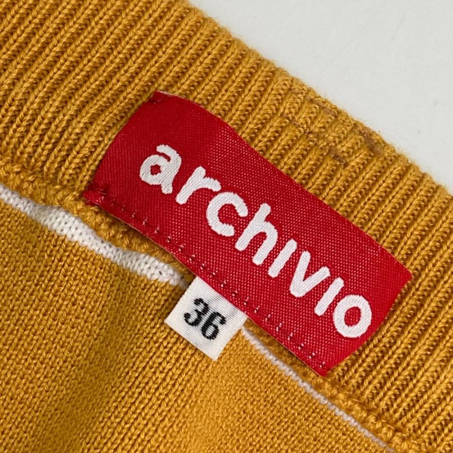 archivio（アルチビオ） スカート ボーダー オレンジ系 36 ゴルフ