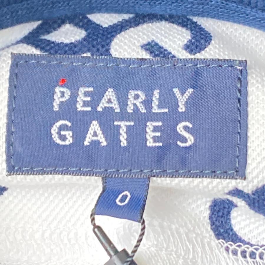 PEARLY GATES パーリーゲイツ ロゴ刺繍入り 半袖ポロシャツ ロゴ柄