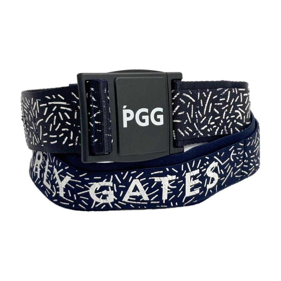 PGG PEARLY GATES パーリーゲイツ ベルト ネイビー系 ゴルフウェア