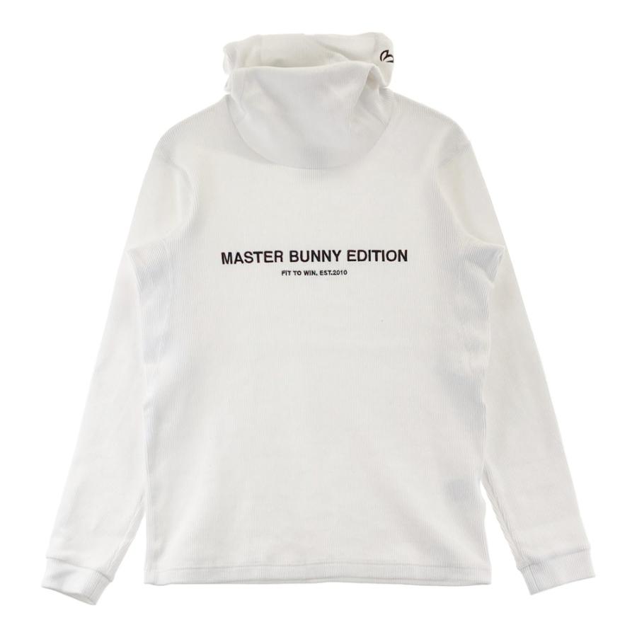 サイズ：5 MASTER BUNNY EDITION マスターバニーエディション  ハイネック 長袖Tシャツ  ホワイト系 [240101695887] ゴルフウェア メンズ ストスト MASTER BUNNY EDITION マスターバニーエディション ハイネック 長袖T