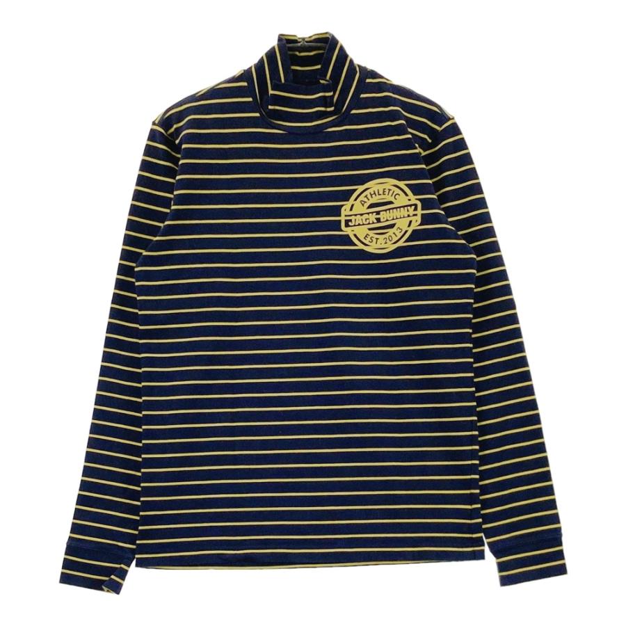 新品】JACK BUNNY ジャックバニー ハイネック長袖Tシャツ ボーダー柄