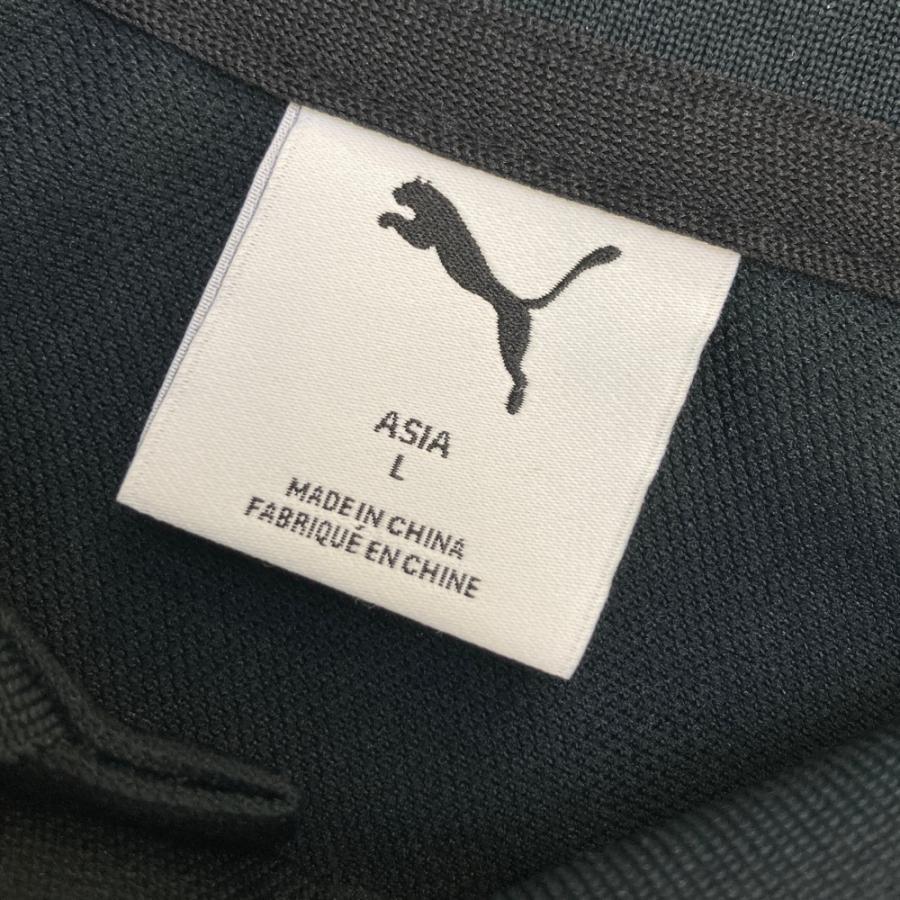 TANGRAM タングラム × PUMA 635446 ビッグロゴプリント 長袖ポロシャツ