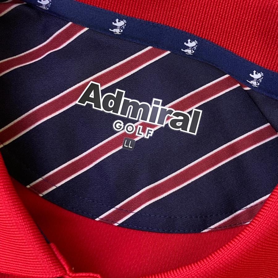 Admiral（アドミラル） 【新品】ADMIRAL 半袖ポロシャツ レッド系 LL