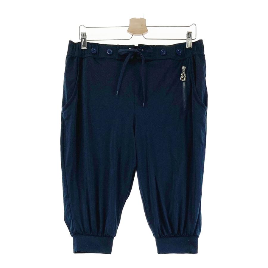 美品☆muta MARINE☆ゴルフハーフパンツストレッチ吸汗速乾 5(M)紺 MUTA MARINE ムータマリン ハーフパンツ ネイビー系 L ゴルフウェア