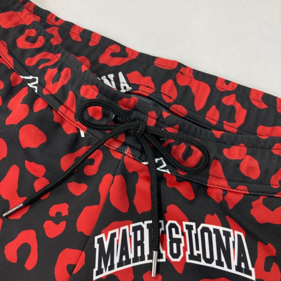 MARK & LONA ゴルフパンツ レオパード柄 S MARK&LONA（マークアンドロナ） ジョガーパンツ レオパード ロゴ総柄