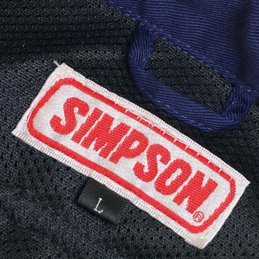 SIMPSON シンプソン ライディングジャケット ネイビー系 L バイク 