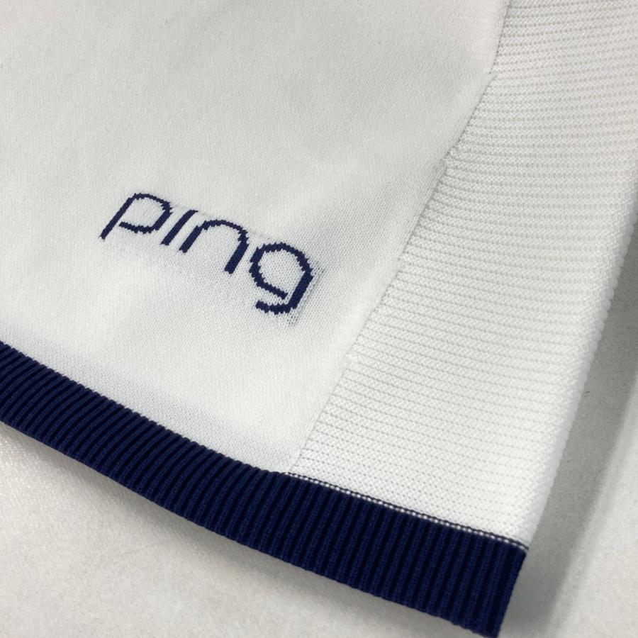 PING ピン セットアップ ニットベスト スカート ホワイト系 LL ゴルフ
