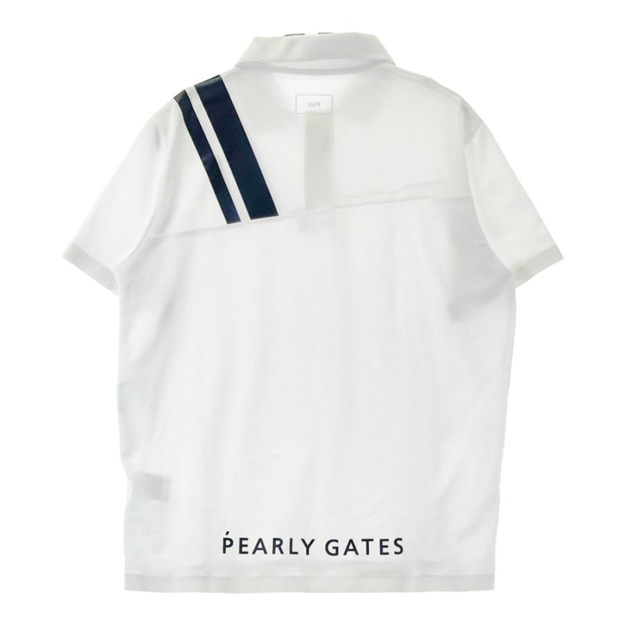 パーリーゲイツ　PGG 半袖ポロシャツ ホワイトサイズ4 PGG PEARLY GATES パーリーゲイツ 半袖ポロシャツ ホワイト系 4 ゴルフ