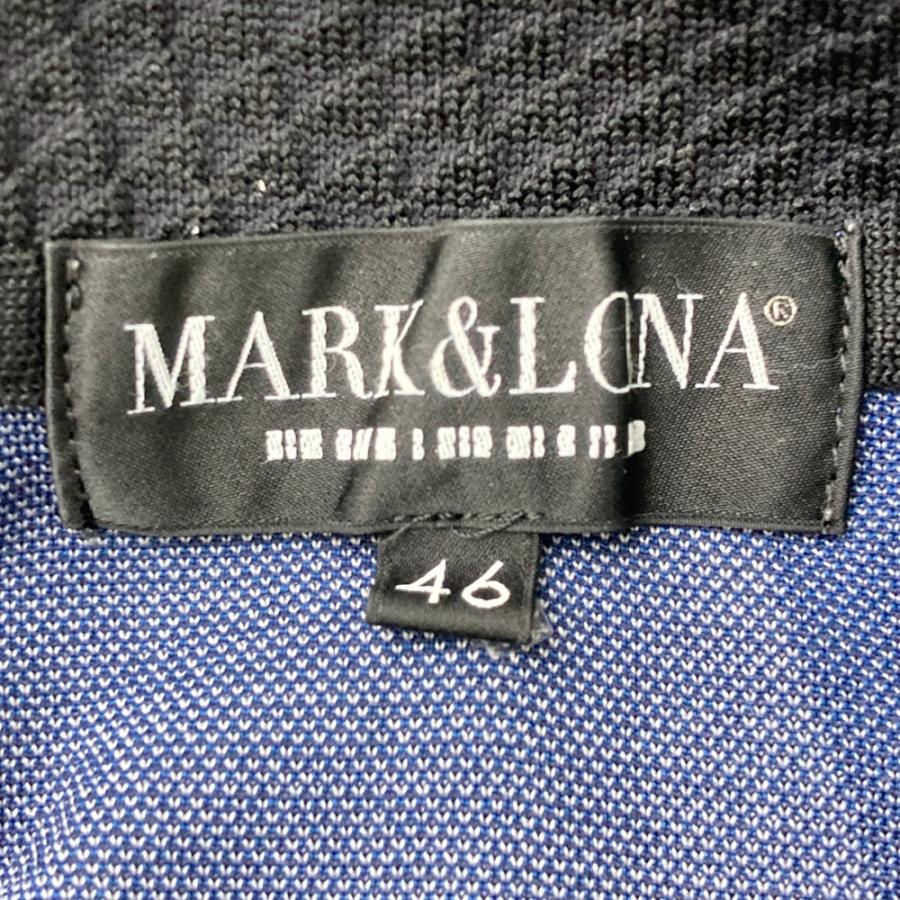 MARK&LONA（マークアンドロナ） 半袖ポロシャツ 総柄 ネイビー系 46