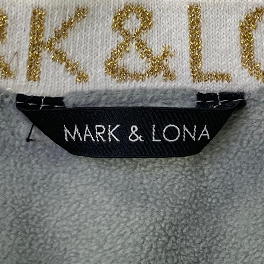 MARK&LONA（マークアンドロナ） 裏起毛 長袖ブルゾン 千鳥柄 ホワイト