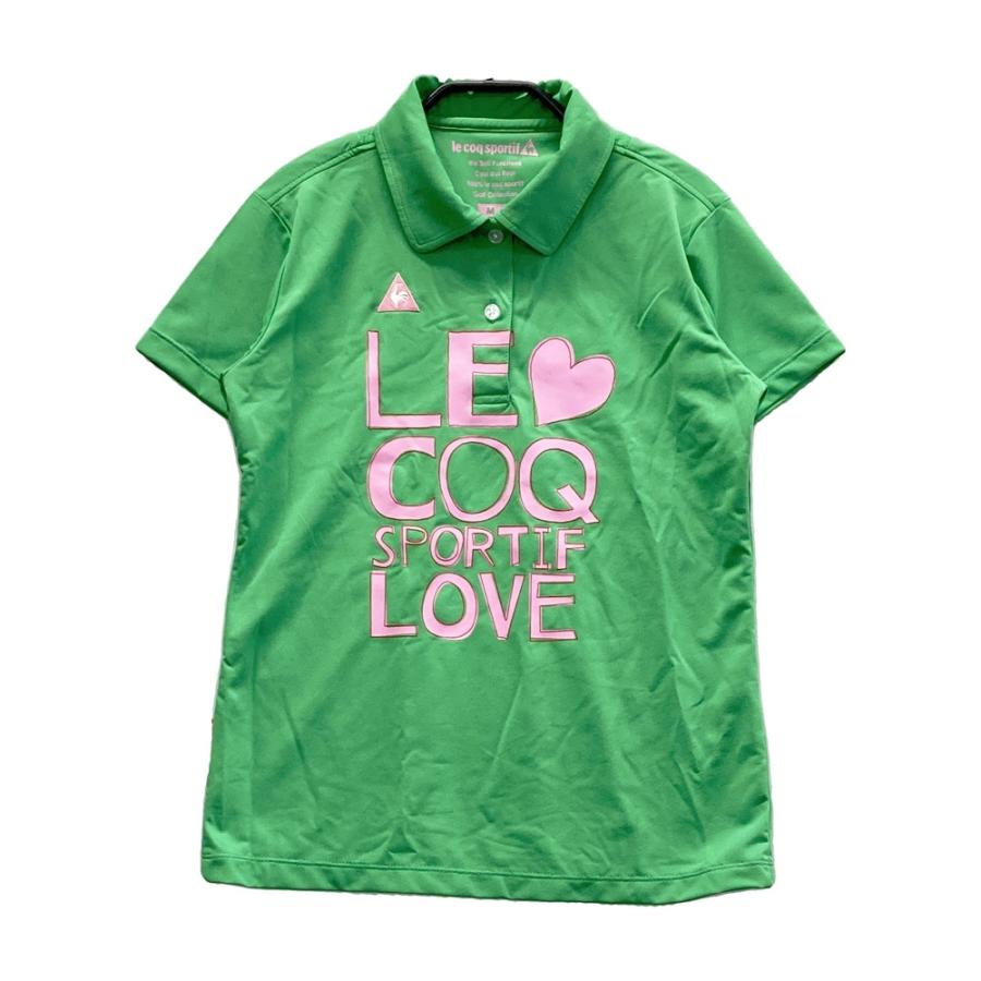 LE COQ GOLF ルコックゴルフ 半袖ポロシャツ グリーン系 M ゴルフ