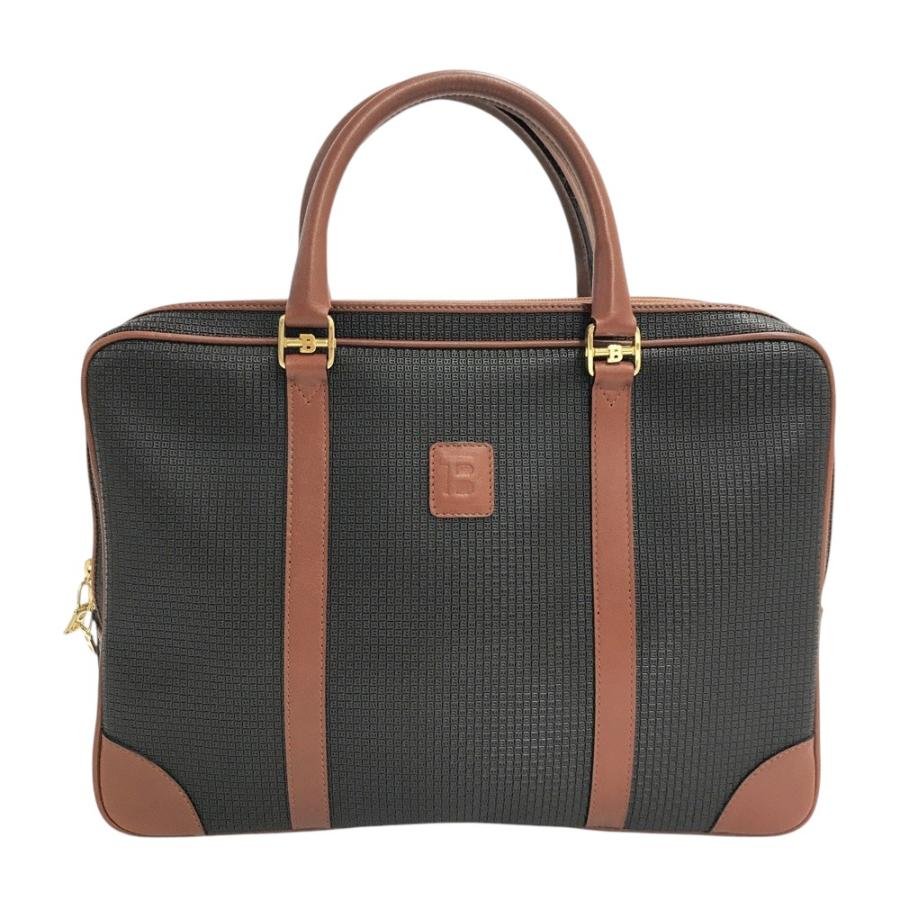 BALLY バリー ビジネスバッグ ブリーフケース PVC×レザー ブラック系 