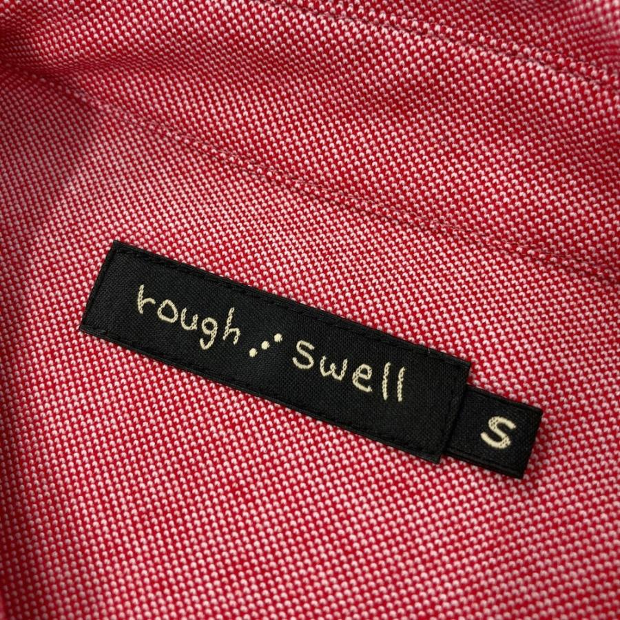 ROUGH&SWELL ラフアンドスウェル 長袖シャツ ボタンダウン レッド系 S