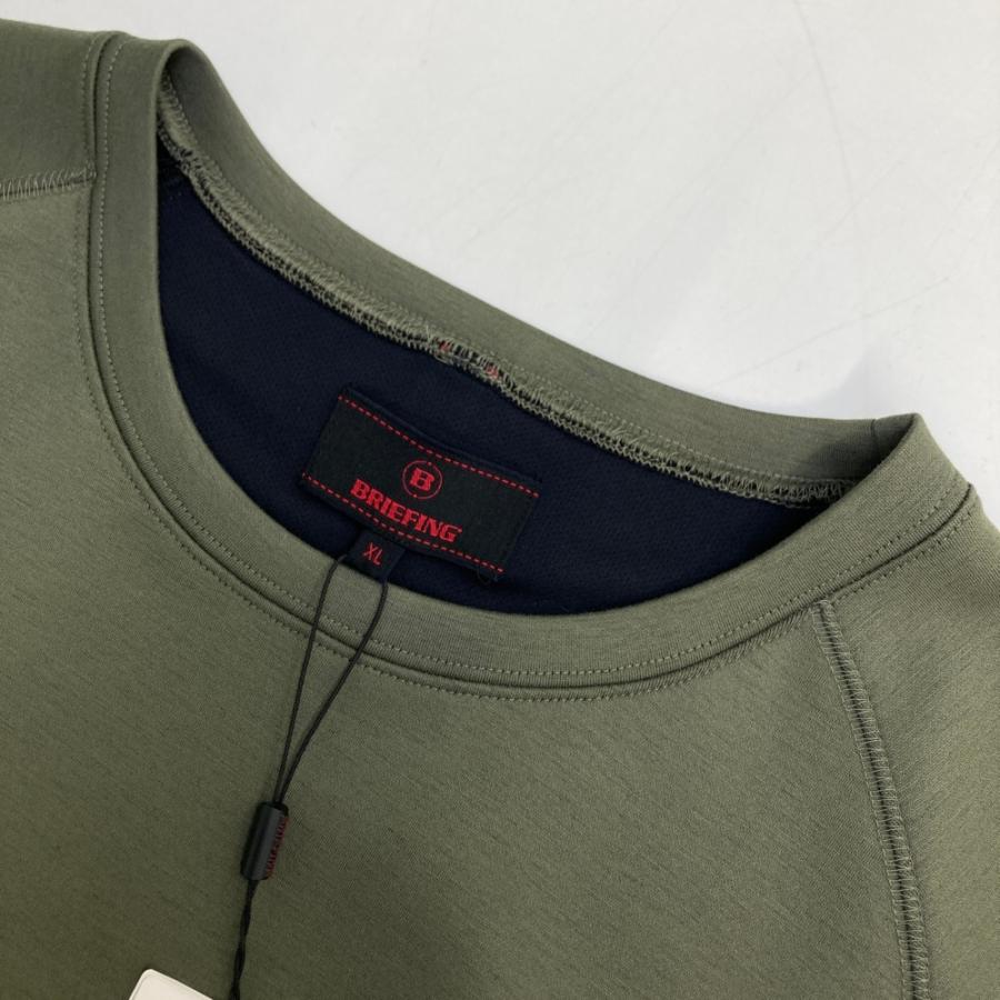 【美品】ブリーフィング トレーナー　XLサイズ 新品】BRIEFING GOLF ブリーフィング スウェット トレーナー カーキ系