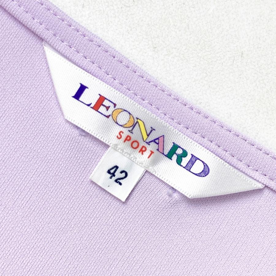 LEONARD SPORT レオナール スポーツ チュニック丈 七分袖ワンピース