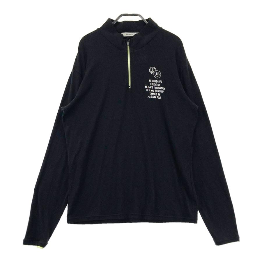 【新品】Russeluno ラッセルノ ハーフジップ5（L） 定価42,900円 Russeluno（ラッセルノ） ハーフジップ 長袖Tシャツ ブラック系 6