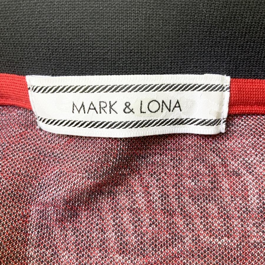 MARK&LONA（マークアンドロナ） 半袖ポロシャツ レオパード柄 ブラック
