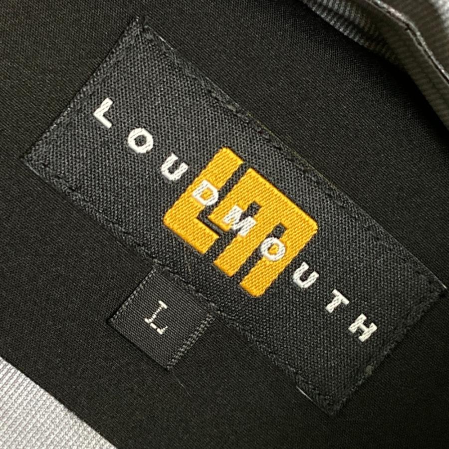 【美品】LOUD MOUTH ラウドマウス  レインジャケット  ブラック系 L ゴルフウェア メンズ_4