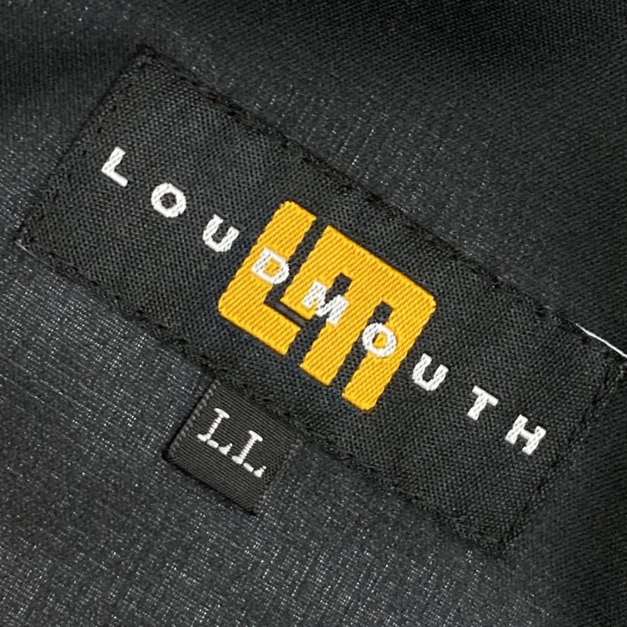 【美品】LOUD MOUTH ラウドマウス  レインジャケット  ブラック系 LL ゴルフウェア メンズ_5