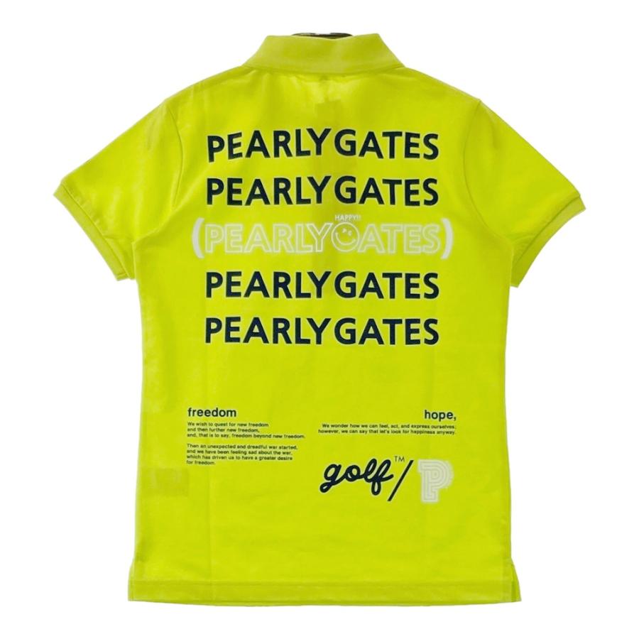 サイズ：00 PEARLY GATES パーリーゲイツ 055-3160452 半袖ポロシャツ  グリーン系 [240101698279] ゴルフウェア レディース ストスト PEARLY GATES（パーリーゲイツ） 【新品】PEARLY GATES 055-3160452