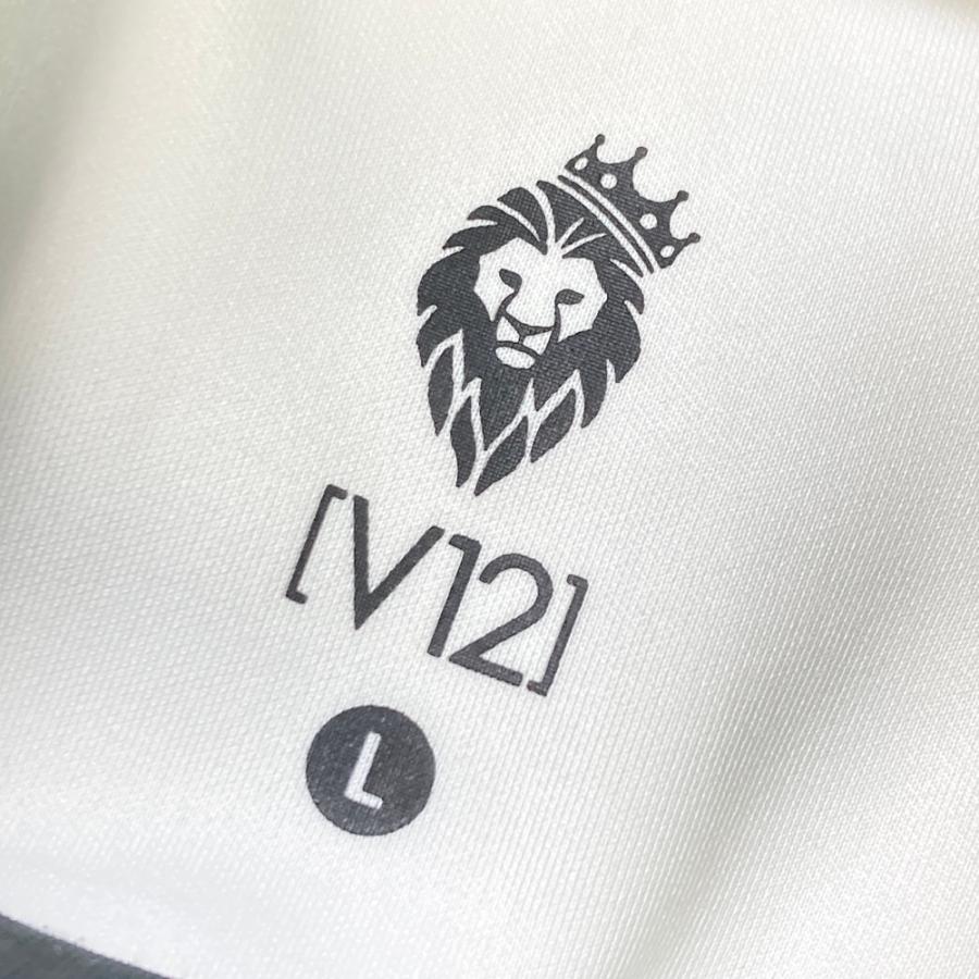 V12 ヴィトゥエルヴ　モックネック　スウェット　トレーナー　メンズ　ロゴ　S V12 ヴィトゥエルヴ モックネック長袖Tシャツ ブラック系 L ゴルフ