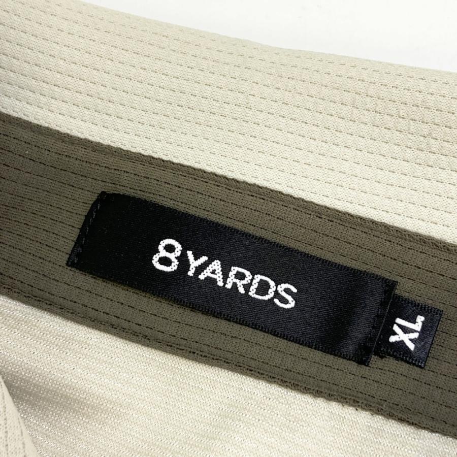 8YARDS ハチヤーズ 長袖ポロシャツ ベージュ系 XL ゴルフウェア メンズ