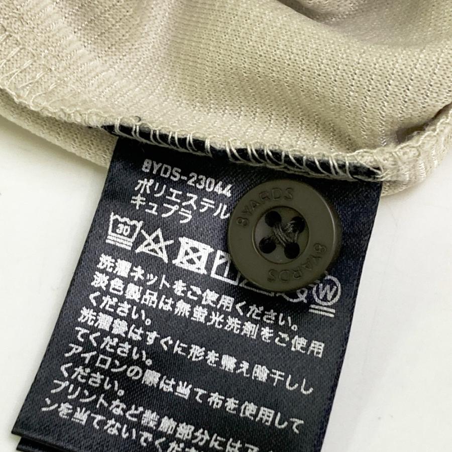 【新品未使用】8YARDS ポロシャツ サイズL ベージュ 8YARDS ハチヤーズ 長袖ポロシャツ ベージュ系 XL ゴルフウェア メンズ