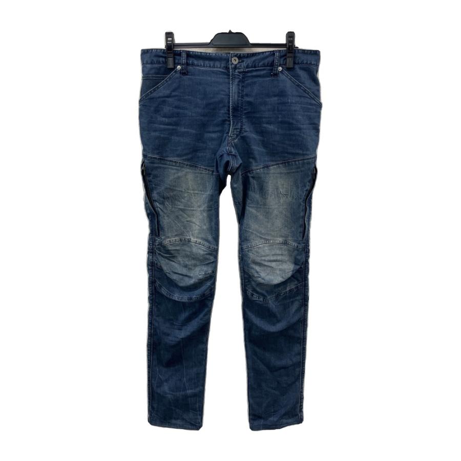 E*X様 HYOD ダークブルー ストレートレッグデニムパンツ HYOD ヒョウドウ デニムパンツ SPORTS DENIM ブルー系 33 バイクウェア