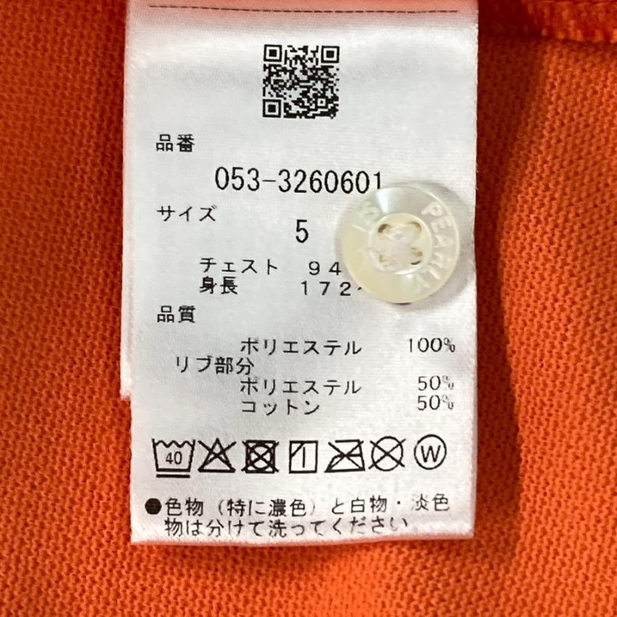 PEARLY GATES パーリーゲイツ 半袖ポロシャツ オレンジ系 5 ゴルフ
