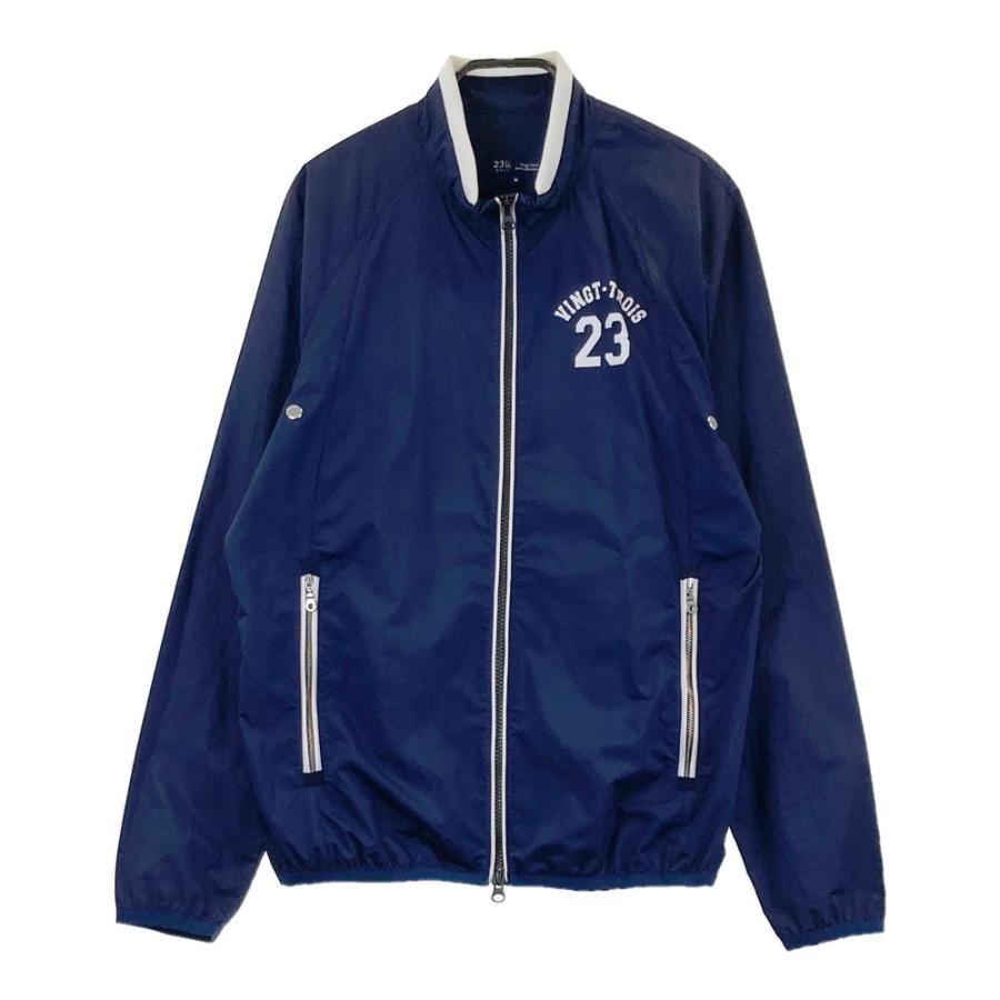 23区GOLF ニジュウサンクゴルフ ナイロン ジップジャケット ネイビー系