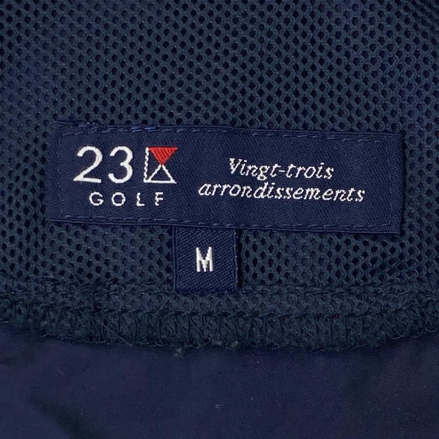 23区GOLF ニジュウサンクゴルフ ナイロン ジップジャケット ネイビー系