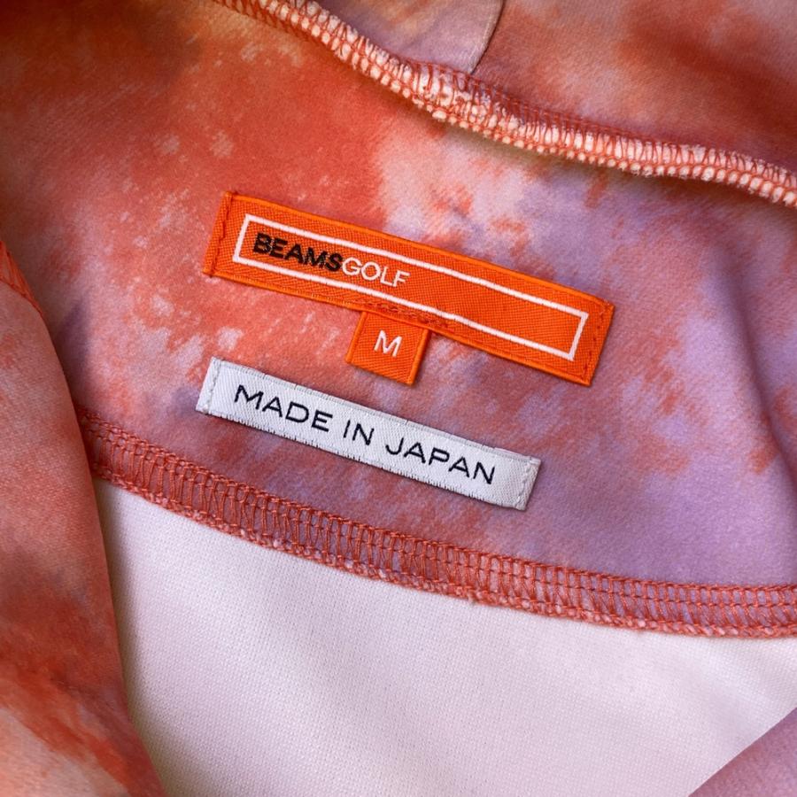 BEAMS GOLF ビームスゴルフ ダンボールニット 長袖パーカー タイダイ柄