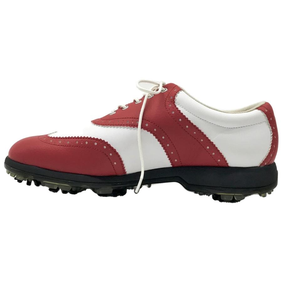 CALLAWAY キャロウェイ JVM180-18 クラシックスタイル ゴルフシューズ ハイブリッドサドル  レッド系 26.5 [240101699479] ゴルフウェア メンズ ストスト Callaway（キャロウェイ） 【美品】CALLAWAY JVM180-18 クラシック