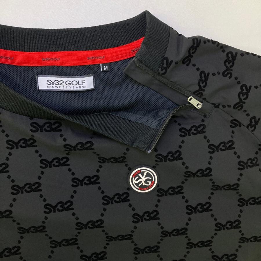 ゴルフ SY32 Mサイズ カーキ PANEL BORDER SWEATER