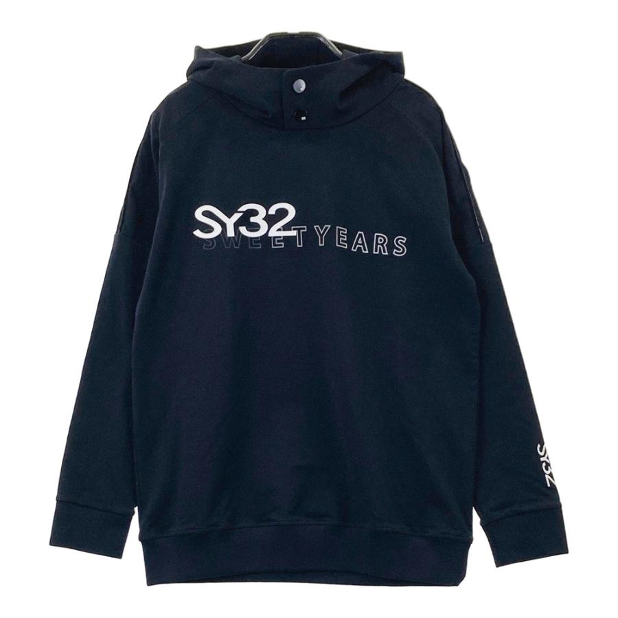 サイズ：XL SY32 BY SWEET YEARS GOLF エスワイサーティトゥ  ハイネック スウェットプルオーバー  ブラック系 [240101434334] ゴルフウェア メンズ ストスト SY32 by SWEET YEARS（エスワイサーティトゥバイスィートイヤーズ