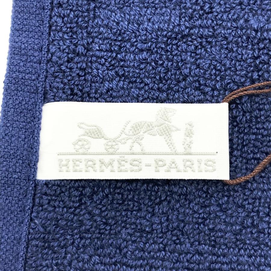 新品】HERMES エルメス ハンドタオル ブルー系 : ブランド古着ストスト