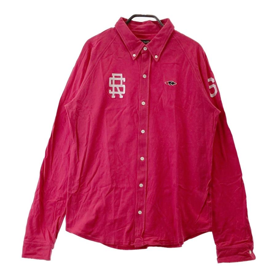 rough & swell 長袖　レッド ROUGH&SWELL ラフアンドスウェル 長袖シャツ ボタンダウン レッド系 M