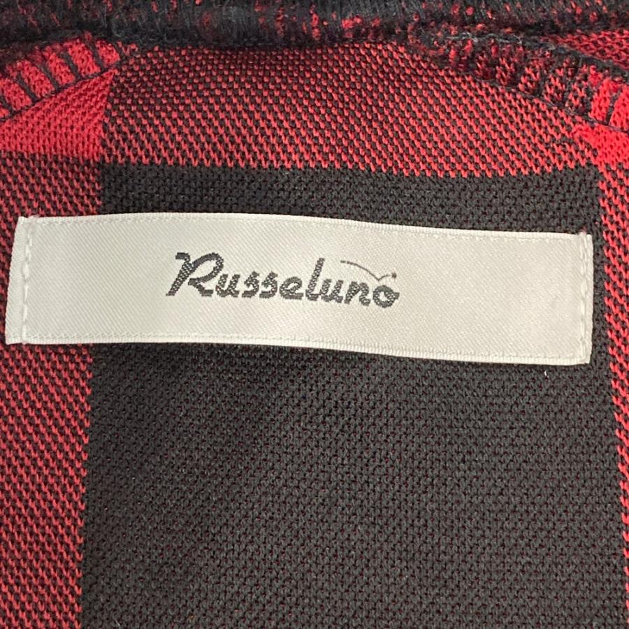 RUSSELUNO ラッセルノ ハイネック長袖Tシャツ ルチャ チェック柄