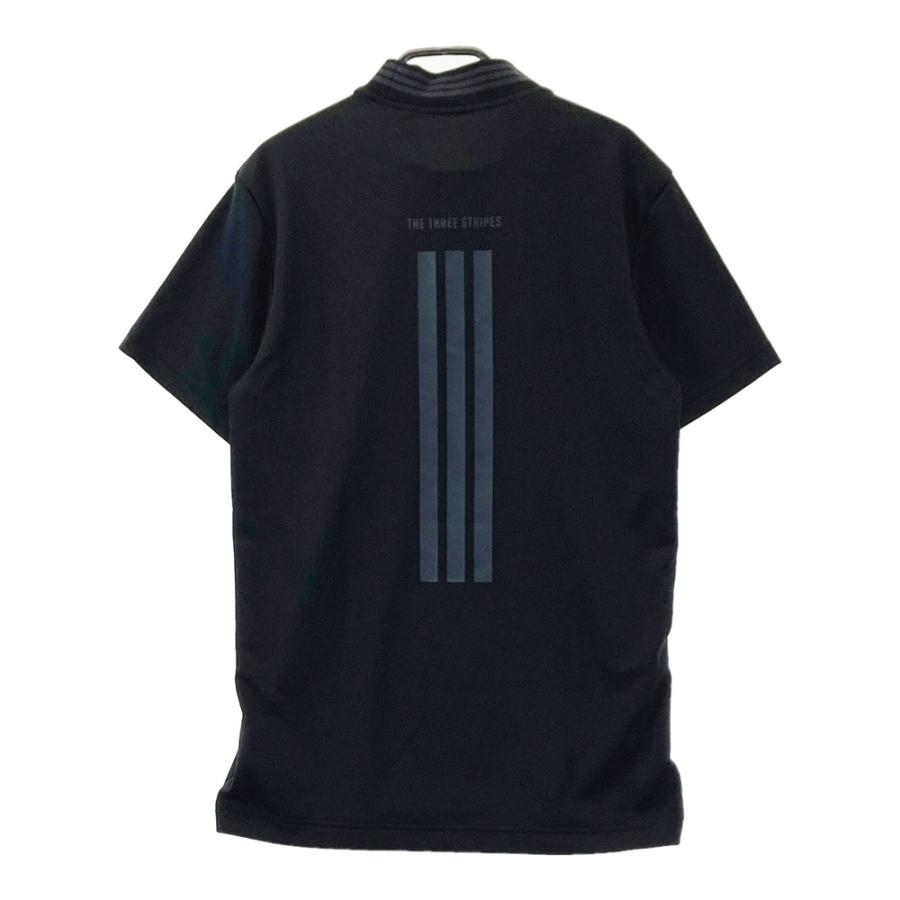 ADIDAS GOLF アディダスゴルフ 半袖モックネックTシャツ ブラック系 S