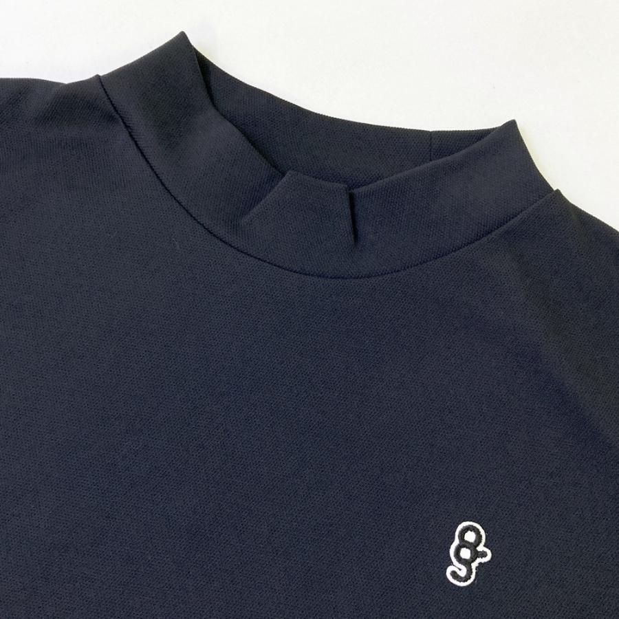 8G SHOOT エイジシュート 半袖モックネックTシャツ ブラック系 S