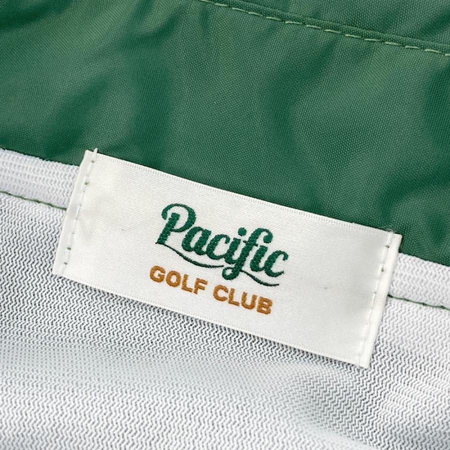 サイズ：L PACIFIC GOLF CLUB　パシフィック ゴルフクラブ  裏地付 コーチジャケット  グリーン系 [240101700567] ゴルフウェア メンズ ストスト Pacific GOLF CLUB（パシフィックゴルフクラブ） パシフィック ゴルフ