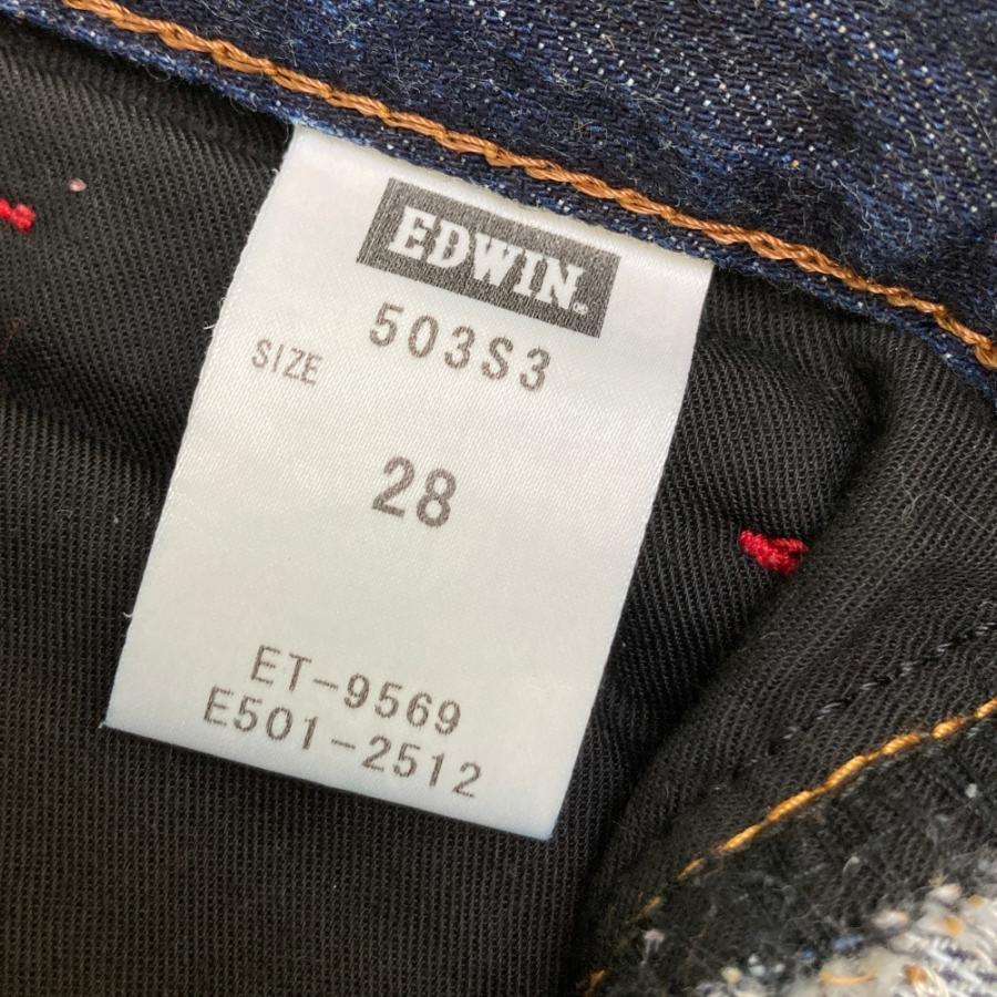 KUSHITANI クシタニ ×EDWIN 503S3 デニムパンツ ネイビー系 28 バイク