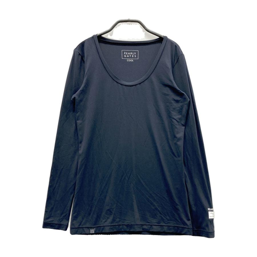 PEARLY GATES レディース 長袖カットソー ネイビー サイズ2 PEARLY GATES（パーリーゲイツ） 長袖 インナーTシャツ ネイビー系 0