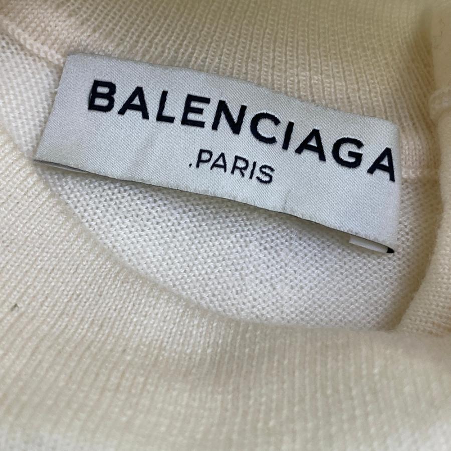 BALENCIAGA バレンシアガ タートル ニット セーター ホワイト系 S 