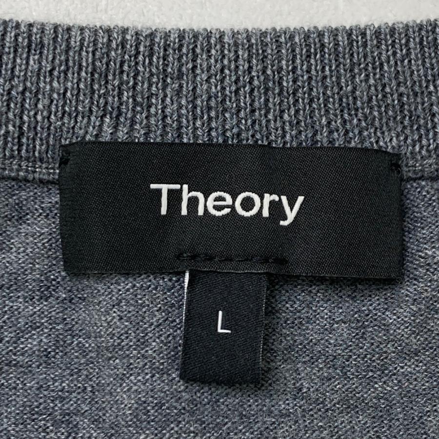 theory セオリー ニット セーター グレー系 L メンズ : ブランド古着 