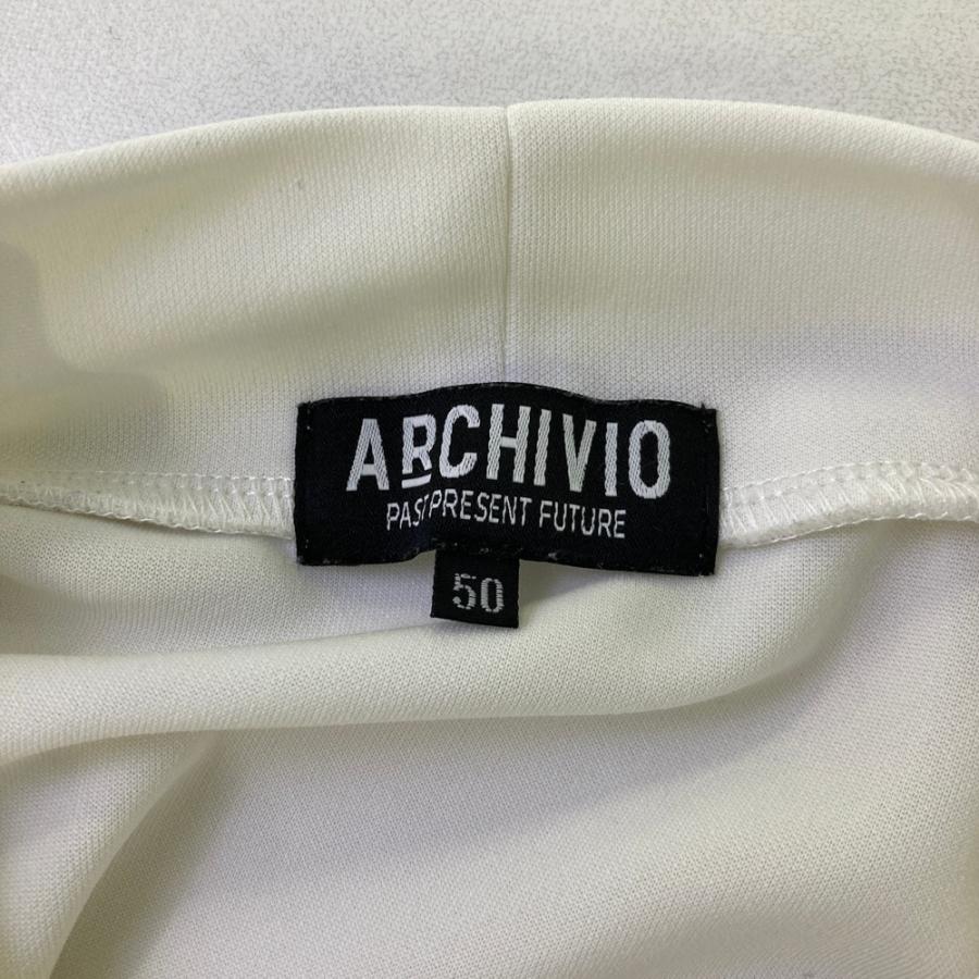 archivio（アルチビオ） A429913 長袖ハイネックTシャツ ホワイト系 50