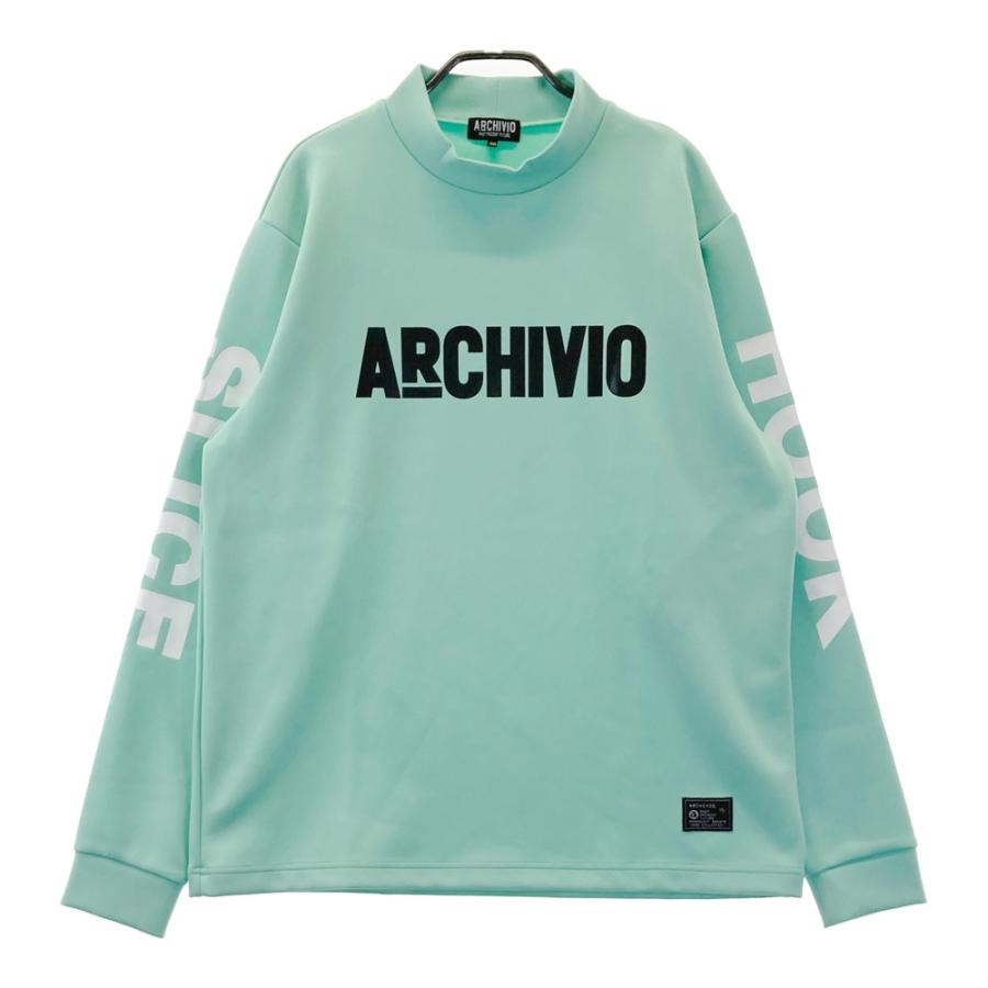 ARCHIVIO アルチビオ 長袖ハイネックTシャツ ブルー系 50 ゴルフウェア