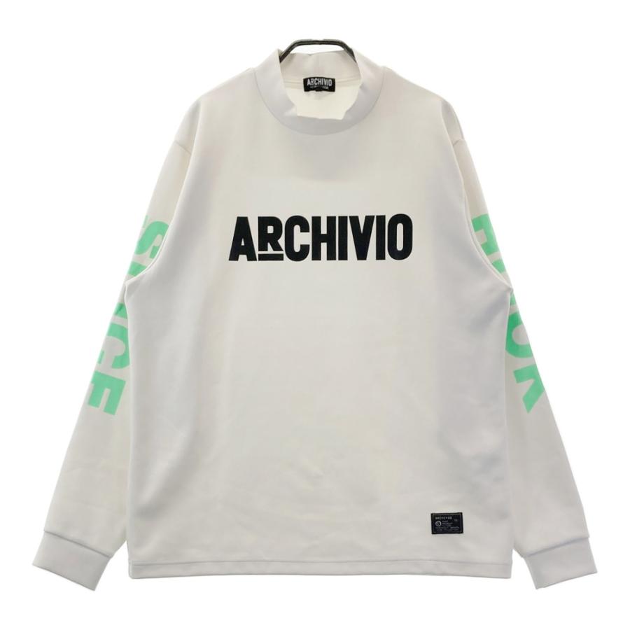 ARCHIVIO アルチビオ 長袖ハイネックTシャツ ホワイト系 50 ゴルフ