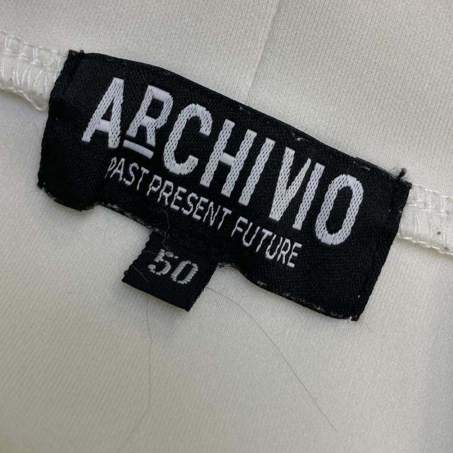 ARCHIVIO アルチビオ 長袖ハイネックTシャツ ホワイト系 50 ゴルフ