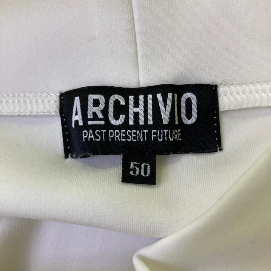 archivio（アルチビオ） A429903 長袖ハイネックTシャツ ホワイト系 50